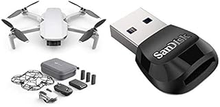 DJI Mavic Mini - Ultralight and Portable Drone, Battery Life 30 Minutes, Transmission Distance 4 KM, 3-Axis Gimbal, 12 MP, HD Video 2.7K, Lightweight, Easy to Edit and Share, QuickShots