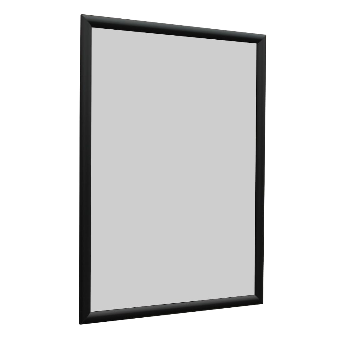 Aluminium Snap Poster Frames | Clip Frames | Point of Sale POS | Wall Mounted Display | Indoor & Outdoor Use | Fixings Included (Black, A4)