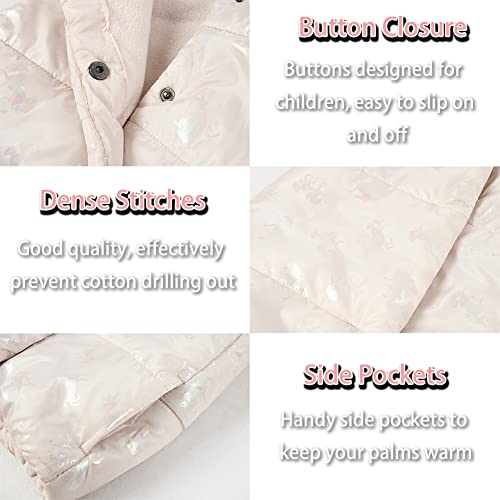 Image of SNOW DREAMS Girls Puffer Vest Lightweight Sleeveless Jackets Hooded Winter Fall Vests Quilted Coat