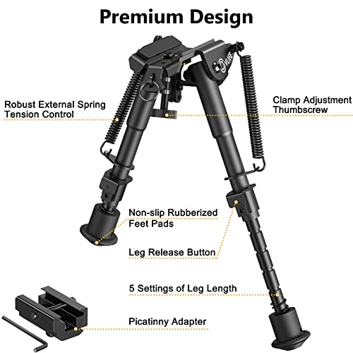 Cvlife US03033 6-9 Inches Picatinny Bipod Adjustable Spring Return thumb #3