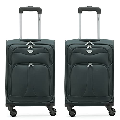 Flight Knight Lightweight 4 Wheel 800D Soft Case Suitcases Anti Crack Cabin & Hold Luggage Options Approved for Over 100 Airlines Including easyJet, BA & Many More!
