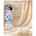 Silk Eye Mask for Sleeping - Soft Breathable Organic Natural Mulberry Silk Fabric Blackout Sleep Mask with Adjustable Straps No Pressure Eye Mask for Travel Essentials Gifts (Navy Blue) - Image 4