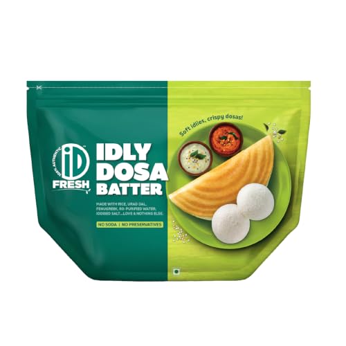 iD 100% Authentic Fresh Batter Idly and Dosa, 1 Kg Pouch