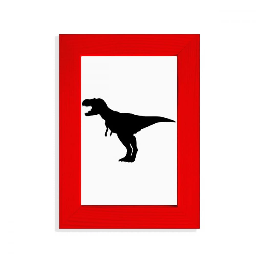 Cadre photo dinosaure rouge art déco en édition mode pour galerie d'art privée