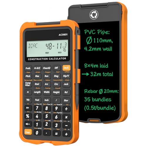 Image of ROATEE Construction Calculator with Case for Carpenter, Framer, Remodeler