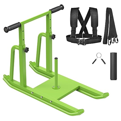 Kipika Trineo de Pesas Trineo de Fitness, Trineo de Altura Ajustable para Entrenamiento con Pesas, Mejora la Fuerza Muscular y la Potencia explosiva, Apto para Plato de Pesas de 1' y 2'