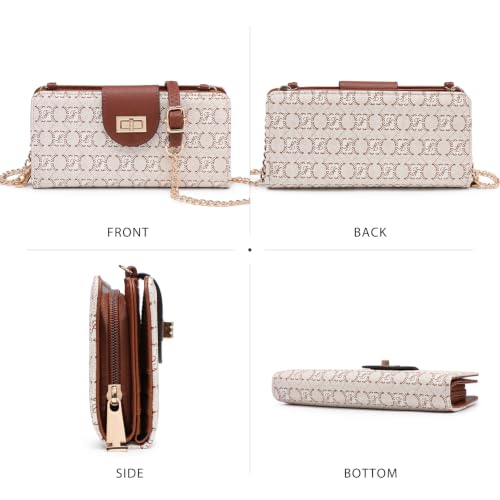 Image of Classic Crossbody Bag for Women, Small Chain Strap Wallet Purse with Phone Compartment & Card Slots