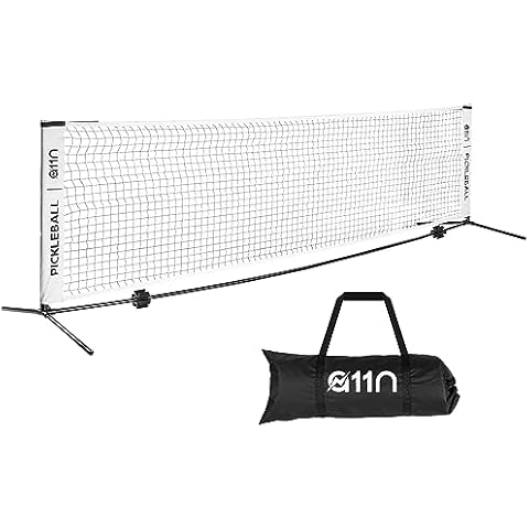 A11N Portable Pickleball Net for Driveway - Half Court Size, 11ft Net for Pickleball, Kids Tennis, Soccer Tennis Cover