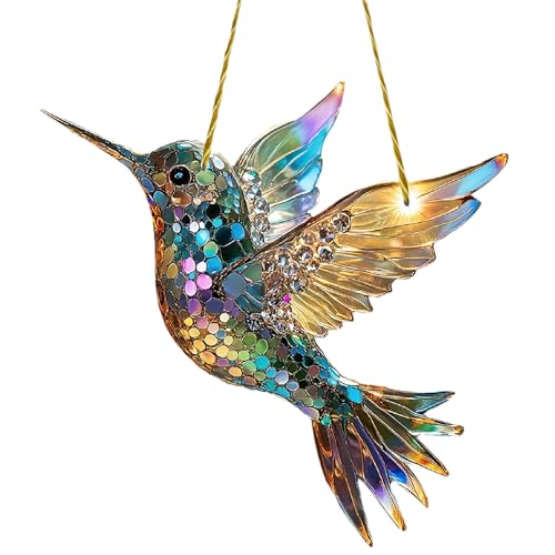 Kolibri-Sonnenfänger, Sonnenfänger Prisma Kolibri, Gebeizter...