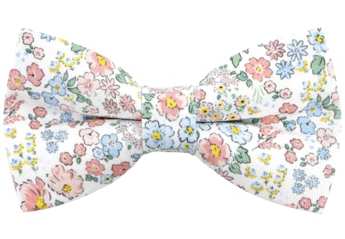 Image of Colorful Fun Pattern Pre-Tied Bow Tie Mens Floral Space Adjustable Bowtie