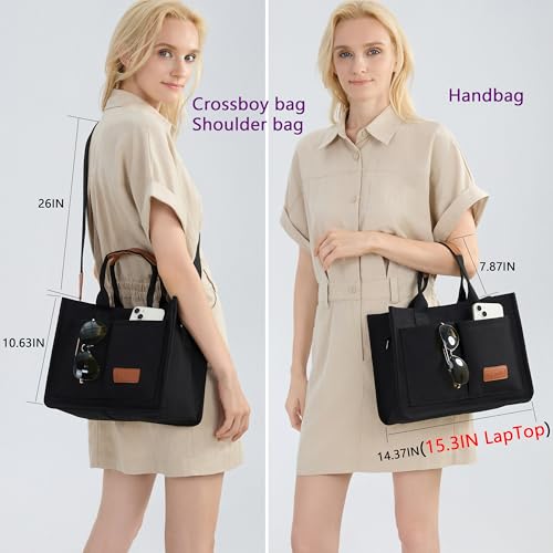 tote bag for women with compartmentslarge canvas totes women39s purse crossbody bags work laptop book bag shoulder handbags