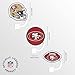 FOCO San Francisco 49ers NFL 3 Pack Primary Logo Straw Toppers
