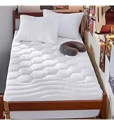 Bedsure Twin XL Mattress Pad - Soft Cooling Mattress Cover for College Dorm, Extra Long Twin Quil...