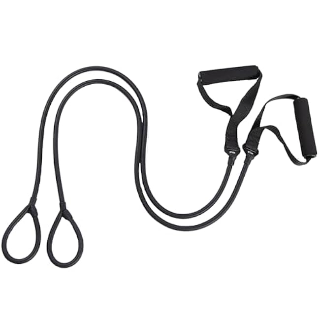 Resistance Band 2 Pack,Exercise Workouts Pull Up Bands Set with Handle Compatible with Billy's Bootcamp Tae Bo Bands Pilates Yoga Strength Training Physio Crossfit.