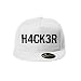 Produktbild OwnDesigner Baseball Hacker Cap - Unisex Mütze, Kappe für Herren und Damen, einfarbige Basecap, rundum geschlossen (411-Cap5P-90Weis)