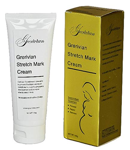 Grerivian Maximum Strength Stretch mark cream for Pregnancy & Scar Removal - Intense Stretch Mark Treatment - Helps Improve and Prevent Stretch Marks - Collagen, Vitamin E.