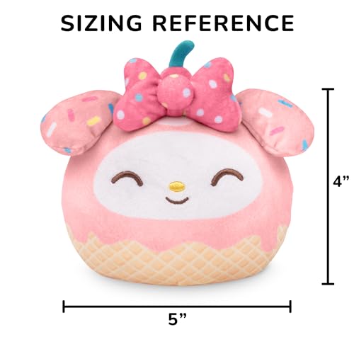 Image of TeeTurtle Reversible Sanrio My Melody Ice Cream 4 Inch Flip Plush