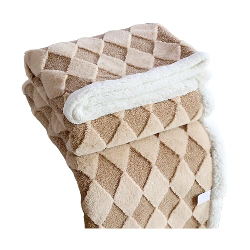Couverture moelleuse de canapé en fausse laine d'agneau pour lit