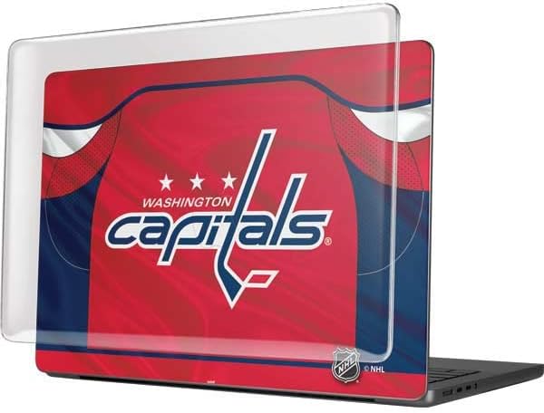 Skinit Case + Skin Compatible with MacBook Pro 14in (2021) - Officially Licensed NHL Washington Capitals Home Jersey Design