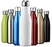 ZUSERIS Water & Borraccia Sportiva Termica in Acciaio Inox Thermos a Doppia Parete per Esterni Escursionismo Ciclismo Campeggio - (Bianco, 350ml-12oz)