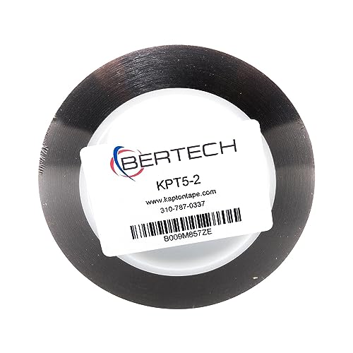 Image of Bertech High-Temperature Kapton Tape, 5 Mil Thick, 2 Inch x 36 Yards - UL Recognized