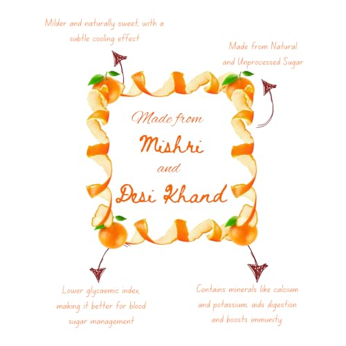 Image of Vaideek Orange Zest Sharbat 750ml | Natural Orange Syrup Drink with Mishri & Desi Khand | No Refined Sugar Summer Beverage | Citrus Sharbat for Refreshing Drinks