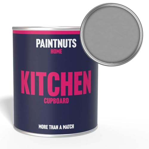 Paintnuts Kitchen Cupboard Paint - RAL-7004 - SIGNAL GREY Gloss 250ml Tin