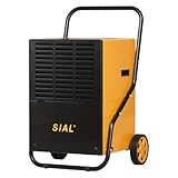 SIAL 80 L/Día Deshumidificador Industrial C80 - Con Tanque y Drenaje - Secadoras de Edificios Comerciales - Adecuado para Sótanos y Habitaciones Grandes Con Una Superficie de 120-180 ㎡