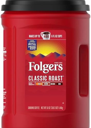 Folgers Coffee, Classic(Medium) Roast, 51 Ounce, Red