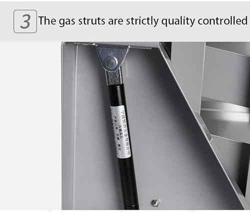 3-Tier Pull Down Kitchen Cabinet Shelf, Heavy-Duty Metal Lifting Basket for Spice & Dish Organization, 15kg Weight Capacity, Adjustable Storage Solution for Upper Wall Cabinets