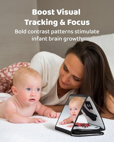 image for Infinno High Contrast Black and White Baby Toys for Newborn 0-6 Months