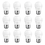 ProPOW 25 Watt Light Bulbs Equivalent, A15 25W LED Light Bulb 2700K Soft White E26 3W Low Watt Light Bulbs Table Lamp Bulb for Bedroom (12 Pack)