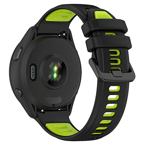 Image of Fit for Garmin Forerunner 265S 255S Watch Bands, 18mm Quick Release Durable Silicone Replacement Bands Wristbands Straps Bracelet Fit for Garmin Vivoactive 4S /Vivomove 3S /Venu 2S
