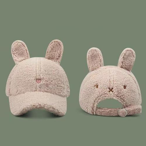 Baseball Cap,Baseball Hat for Girls Long Brim Warm Plush Baseball Teens Peaked Caps Adjustable Winter Casual3