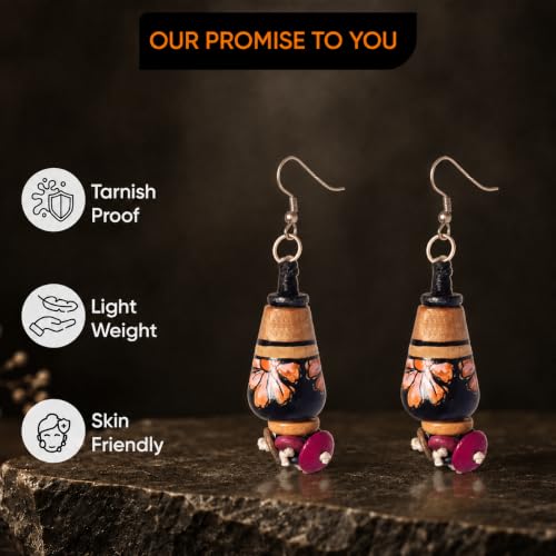 Image of Handcrafted Bohemian & Ethnic Earrings Collection for Women - Artistic, Nature-Inspired Statement Designs in Studs, Drops & Chandeliers