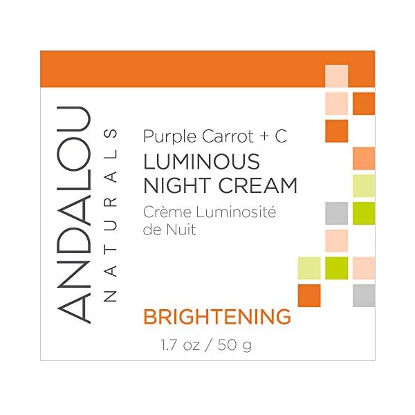 Andalou-Natural-Purple-Carrot-C-Luminous-Night-Cream-Purple-Carrot-Plus-C-Luminous-17-Ounce Andalou Natural Purple Carrot + C Luminous Night Cream, Purple Carrot Plus C Luminous, 1.7 Ounce