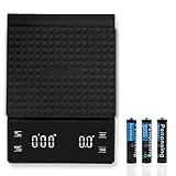 XSUPER Digital Coffee Scale with Timer High Precision Pour Over Drip Espresso Scale with Back-lit LC