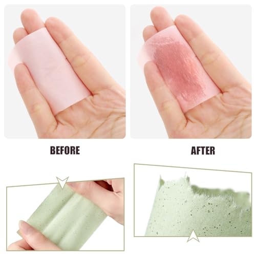 WHYCNJL 4 Stück Gesichts-Löschpapier Set 400 Pcs Blottpapier Für Fettige Hautpflege Blotting-Papiere Natürliche Ölabsorbierende Blätter Öl-Löschpapier Gesicht Blotting Papers Face Oil Blotting