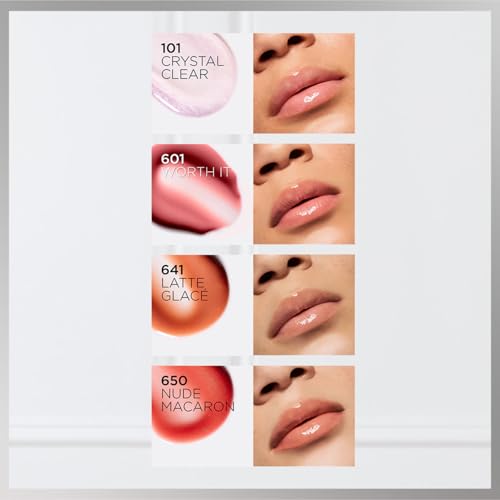 L'Oréal Paris Plump Ambition - Aceite Labial voluminizador con Ácido Hialurónico - 24H de hidratación* - Crystal clear - imagen 8