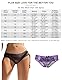 ohyeahlady String Tanga Damen Sexy Höschen Ouvert Slip Spitze Unterwäsche Dessous mit Offener Schritt Große Größen Panty Hipster Soft Blumen Loch Unterhosen Übergröße Schwarz,XL