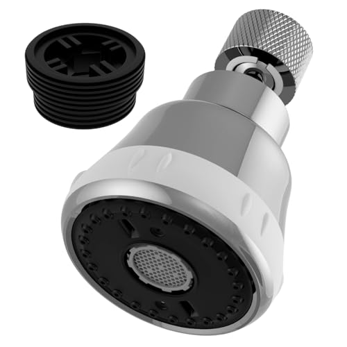 Vailux® Aireador Grifo Cocina Con 4 Modos| Adaptador Grifo Cocina Con Giro 360° | Alcachofa grifo cocina| Difusor Grifo de Cocina| Atomizador Grifo de Cocina| Filtro Grifo Cocina |