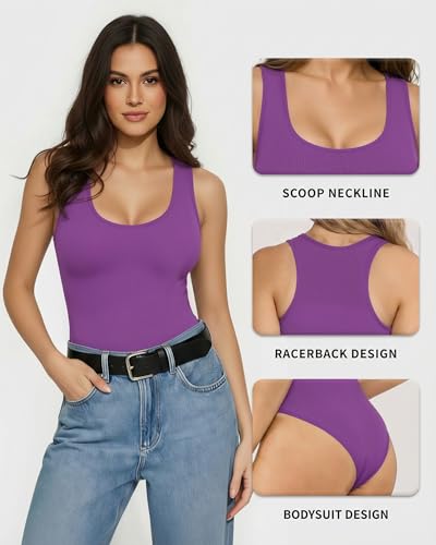 Image of Mangopop Women' Surplice Ruched Plunge Neck Deep-V Long Sleeve Bodysuit Jumpsuits