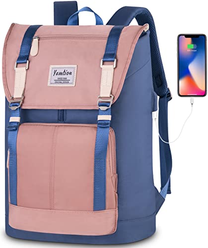 Image of YAMTION 17 Inch Unisex Laptop Backpack for Women and Men,School Backpack for Girls and Boys for Work University and Travel