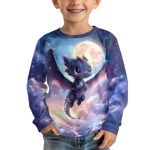 Image of Uourmeti Girls Graphic Tees Long Sleeve T Shirts for Teens Casual Tshirts Junior Sportswear Fall Tops