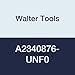 Walter Tools A2340876-UNF0 Paradur HSS Machine Tap, TICN Finish, 0.141" Shank Diameter, 0.217" Cutting Length, 1-5/8" Overall Length, No. 0-80 Cutting Diameter