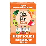 Once Upon a Farm Variety Pack Organic Baby Food, 4ct/3.2oz