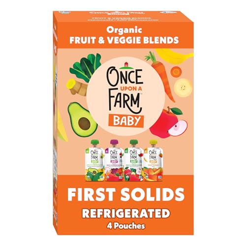 Once Upon a Farm Variety Pack Organic Baby Food, 4ct/3.2oz