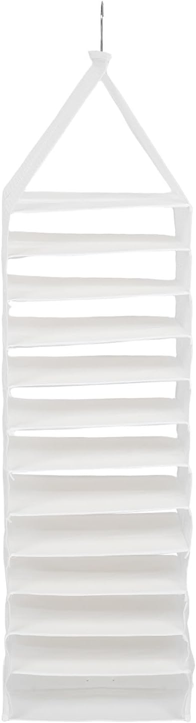 Zerodeko Hanging Closet Organizer,12-Layer Hanging Closet Organizer Bag Space-Saving Wardrobe Storage with Compartments for Pants Shirts Accessories
