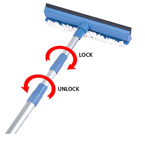 Upit Extendable Long Squeegee Window Cleaner, Maximum Length 200Cm(80Inch)(6.5Ft) #TOP4