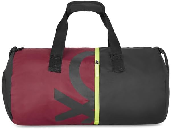 United Colors of BenettonVivid 26cm Gym Bag Duffel for Unisex - Red+Black